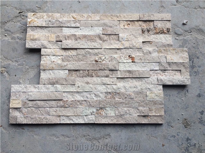 Travertine Culture Stone/Travertine Natural Stone/Dark Color Travertine/Brown Color Travertine Panel/Coffee Color Travertine Panel/Nature Stone/Culture Stone