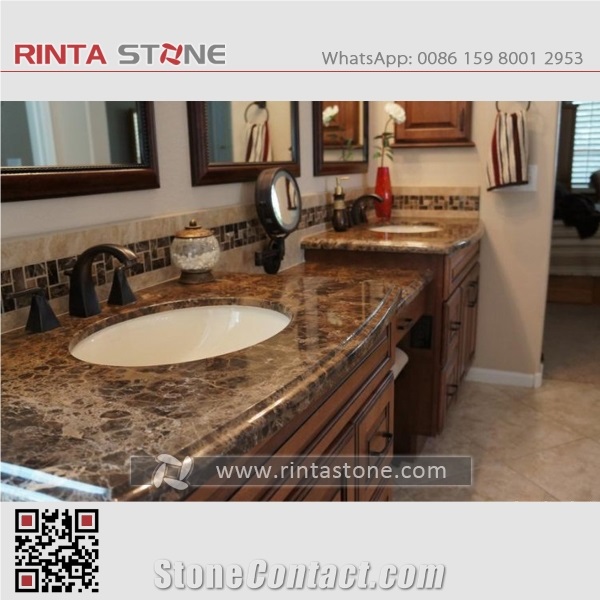 Dark Emperador Marble Vanity Top,Brown Marble Bathroom Top,Brown Emperador Countertop,Custom Bath Top,Spain Marble Countertops,Solid Surface Marble Vanity Tops