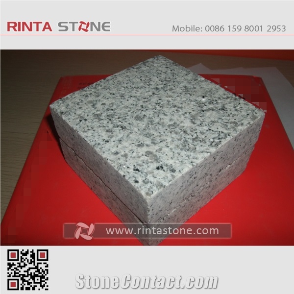 G603 Cobble Stone Grey Granite Paving Stone Outside Pavings Cobble Stone Cube Stone Floor Covering Walkway Pavers Natural Stone Pavers China Grey Stone Cubestone New G603