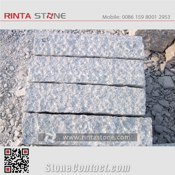 G603 Cobble Stone Grey Granite Paving Stone Outside Pavings Cobble Stone Cube Stone Floor Covering Walkway Pavers Natural Stone Pavers China Grey Stone Cubestone New G603