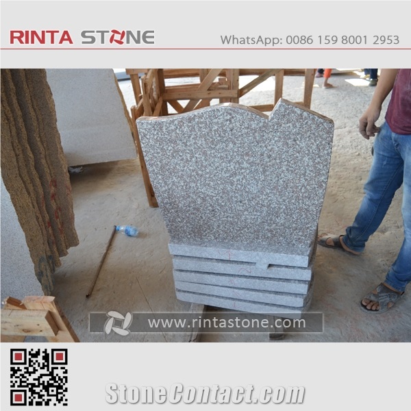 G664 Tombstone Headstone Cherry Brown Granite Monument Western Style Monuments Gravestone Engraved Headstones Custom Tombstone G664 Upright Headstone Cemetery Tombstones Luoyuan Red Granite Tombstone