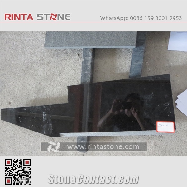 Shanxi Absolute Pure Black Granite Stone China Hebei Black Super Beiyue Nero Assoluto Galaxy Star Sesame Taibai Dark Superme Monument & Tombstone
