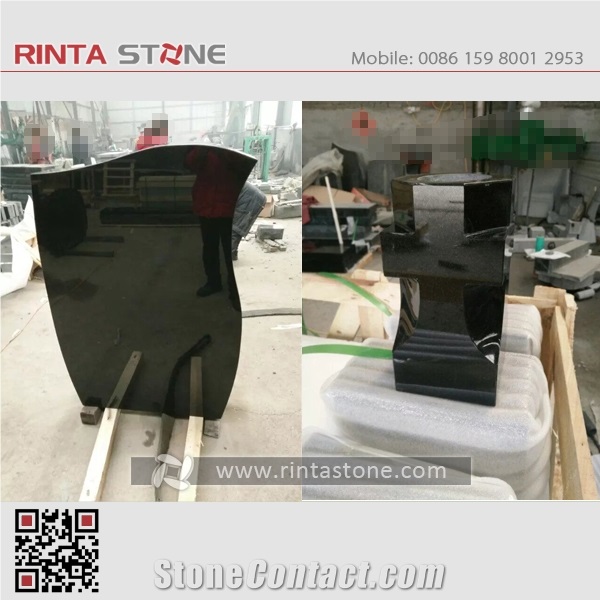 Shanxi Black Granite Absolute Black Stone China Pure Black Granite Dark Sesame Hebei Black Super Black Granite Mongolia Mongo Stone Beiyue Black Monument & Tombstone