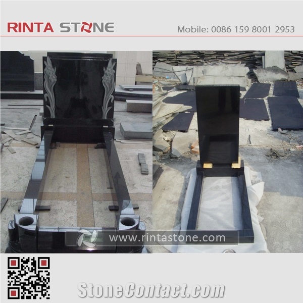 Shanxi Black Granite Absolute Black Stone China Pure Black Granite Dark Sesame Hebei Black Super Black Granite Mongolia Mongo Stone Beiyue Black Monument & Tombstone