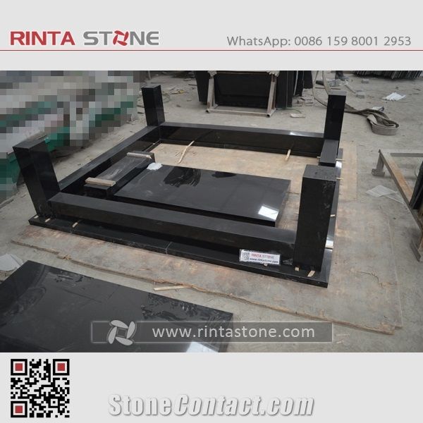 Shanxi Black Granite Tombstone Gravestone,Shanxi Black Monuments,Pure Black Stone Custom Monumnets,Absoulute Black Granite Headstone Western Style Monuments Tombstones Diamond Black Engraved Tombstone