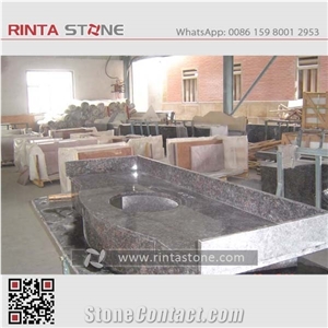 Tan Brown Granite Countertop Kitchen Top ,Indian Brown Granite Bar Top,Brown Stone Custom Countertop Kitchen Solid Surface Top Worktop Countertop,Tan Brown Counter