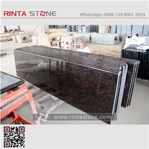 Tan Brown Granite Countertop Kitchen Top,Indian Brown Granite Top,Brown Stone Custom Countertop Kitchen Solid Surface Top Worktop Engineered Stone Countertop,Tan Brown