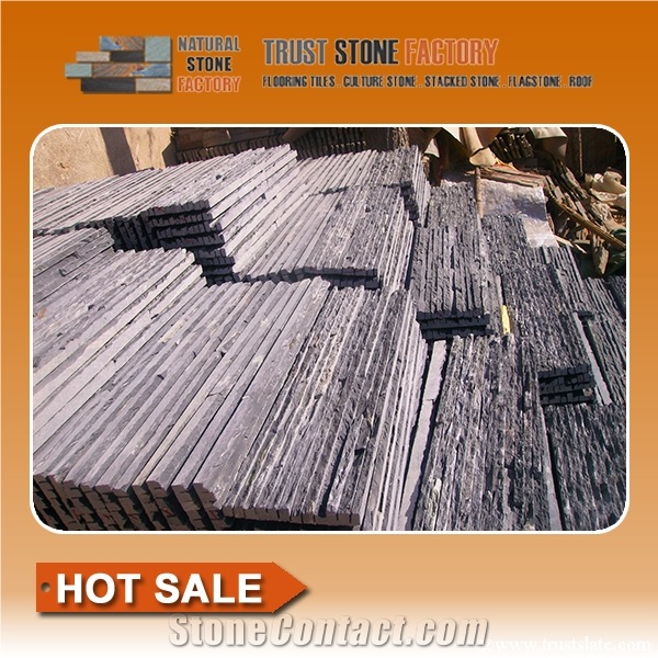Black Quartzite,Wall Stone,Natural Stone,Stack Stone,Building Stone,Stone Veneer,Culture Stone