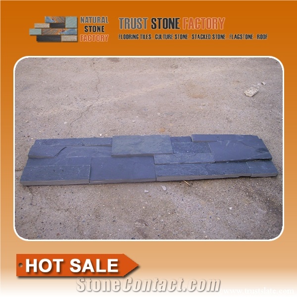 Black Slate Cultured Stone for Wall Decorating