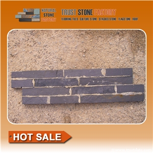 Black Slate Wall Stone Veneer, Ledge Stone, Corner Stone, Culture Stone