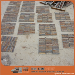 Brown Copper Quartzite Mosaic Tiles,Natural Stone Mosaic,Wall Mosiac Tiles,Bathroom&Kitchen&Hotel Decoration,Kitchen Mosaic, Elevator Mosaic,Wall Mosiac,Swimming Pool Mosaic,Cultured Stone