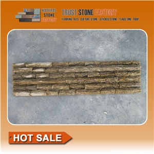 Brown Quartzite Ledge Stone,Tiger Skin Yellow Stone Ledge Stone