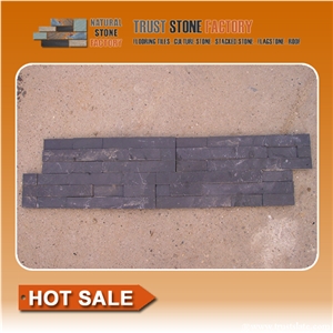 Cheap China Black Slate Cultured Stone for Wall Cladding Decor, Ledge/Loose Stone Feature Wall, Natural Building Stone Wall Decoration, Thin Stone Veneer