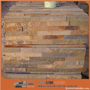 Cheap China Popular Rusty Brown Slate Cultured Stone for Wall Cladding Decor, Loose/Corner/Ledge Stone/Fieldstone for Garden, House Exterior Decoration, Quarry Owner Cheap China Popular Rusty Brown Slate Cultured Stone for Wall Cladding Decor, Loose/Corner/Ledge Stone/Fieldstone for Garden, House Exterior Decoration, Quarry Owner