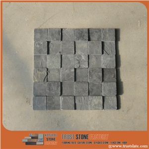 China Grey Quartzite Mosaic Tiles,Square Stone Mosaic,Natural Stone Mosaic,Stone Mosaic Patterns,Wall Mosaic,Floor Mosaic,Interior Decoration,Mosaic Tile for Bathroom&Kitchen&Hotel Decoration