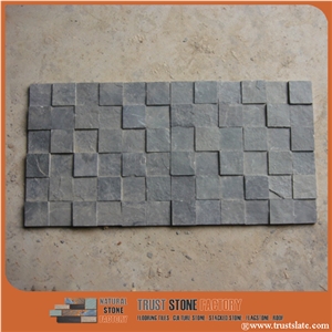 China Grey Quartzite Mosaic Tiles,Square Stone Mosaic,Natural Stone Mosaic,Stone Mosaic Patterns,Wall Mosaic,Floor Mosaic,Interior Decoration,Mosaic Tile for Bathroom&Kitchen&Hotel Decoration