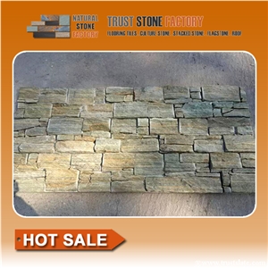 Dry Stone Wall Construction,Natural Stone Retaining Wall,Green Quartzite Stone Wall House
