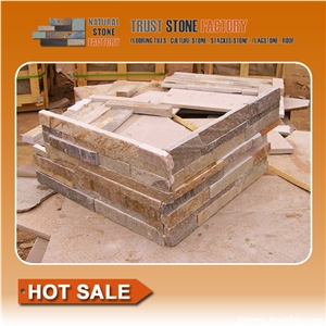 Golden Quartzite, Chinese Cheap Wall Cladding, Cultured Stone, Thin Stone Veneer Golden Quartzite, Chinese Cheap Wall Cladding, Cultured Stone, Thin Stone Veneer