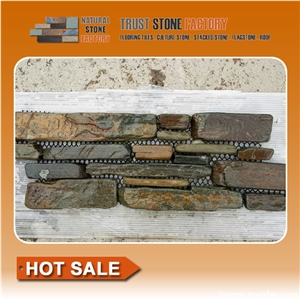 Green Quartzite Stone Wall Panels,Stone Wall Tile for Decoration ,Stone Wall Cladding