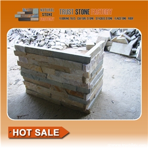 Grey and Golden Corner Stone, Wall Stone, Culture Stone Grey and Golden Corner Stone, Wall Stone, Culture Stone