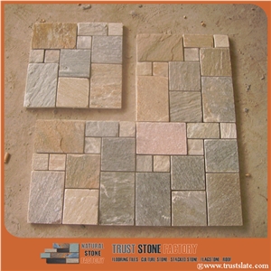 Grey&Beige Quartzite Mosaic Tiles,Light Grey Mosaic Tiles, Brick Mosaic, Mixed Composited Stone Mosaic Tile from China,Floor Mosaic,Wall Mosaic