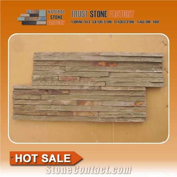 Grey Quartzite Cultured Stone/Green Stacked Stone Veneer/Gray Quartzite Ledge Stone/Culture Stone for Wall Cladding/Thin Stone Veneer/Stone Wall Decor/Grey Quartzite Panel