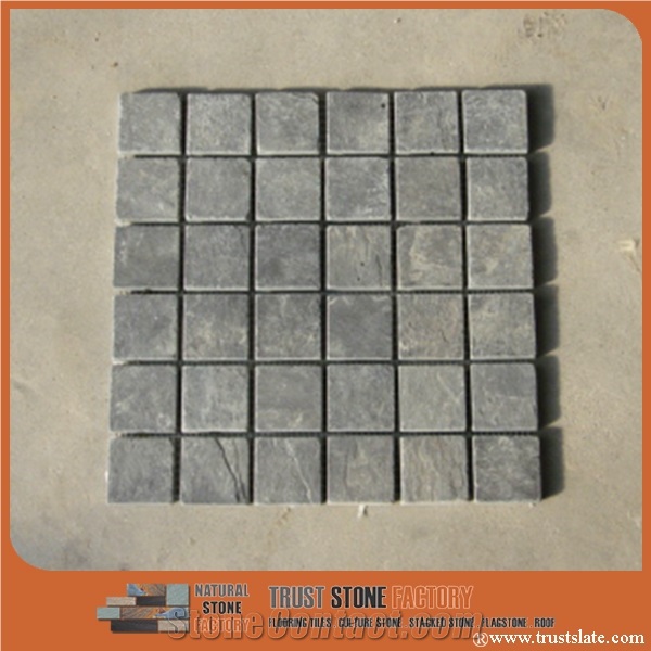 Grey Quartzite Mosaic,Polished Surface, Garden & Balcony Mosaic, Kitchen Mosaic, Elevator Mosaic,Wall Mosiac,Swimming Pool Mosaic,Cultured Stone