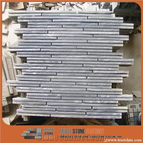 Grey Quartzite Mosaic Tile, Wave Grey Mosaic Tile, Wall Mosiac, Garden & Balcony Mosaic, Kitchen Mosaic, Elevator Mosaic,Wall Mosiac,Swimming Pool Mosaic