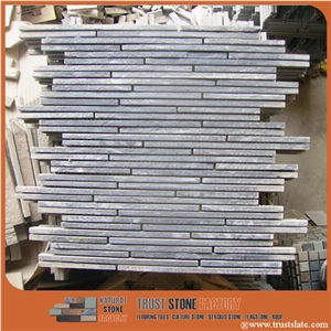 Grey Quartzite Mosaic Tile, Wave Grey Mosaic Tile, Wall Mosiac, Garden & Balcony Mosaic, Kitchen Mosaic, Elevator Mosaic,Wall Mosiac,Swimming Pool Mosaic