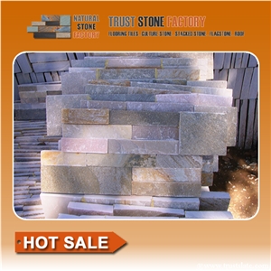 Grey Quartzite Wall Stone Veneer, Irregular Ledge Stone, Corner Stone,Cultured Stone