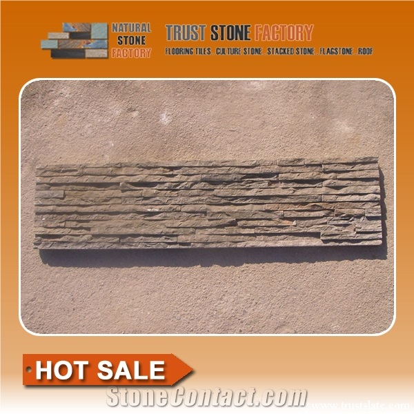 Grey Quartzite Waterfall Cultured Stone/Cloudy Grey Quartzite Stacked Stone/Light Grey Stackstone/Grey Culture Stone/Thin Stone Veneer/Ledge Stone for Wall Cladding/Garden Waterfall/Pool Warterfall