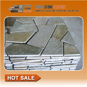 Grey Random Flagstone Walkway Paving Stone, Green Random Flagstone Paver Tiles, Beige Irregular Flagstone Road Paving, Random Flagstone Courtyard Pavers