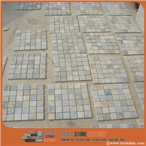 Grey Small Square Mosaic Tile,Natural Stone Mosaic,Stone Mosaic Patterns,Wall Mosaic,Floor Mosaic,Interior Decoration,Customized Mosaic Tile