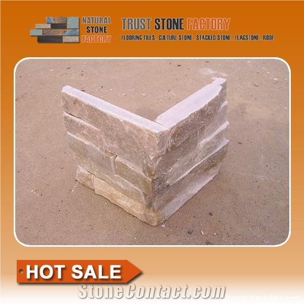 Light Grey Corner/Gray Quartzite Corner/Gray Quartzite Panel Corner/Corner/Culture Stone Corner