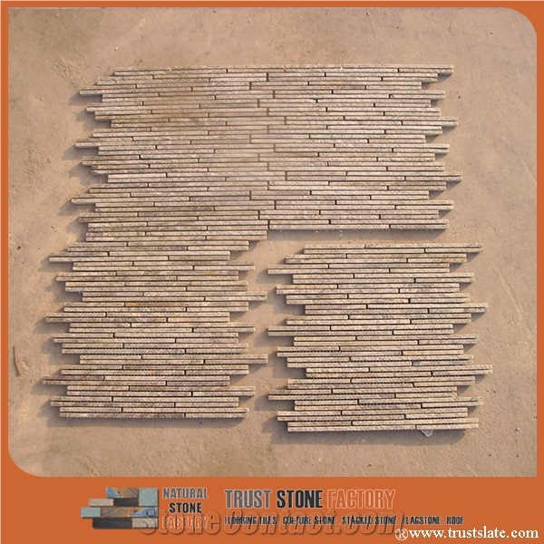 Linear Strips Mosaic/Decorative Mosaic/Stone Mosaic/Wall Mosaic/Floor Mosaic/Interior Decoration/Customized Mosaic Tile/Mosaic Tile for Bathroom&Kitchen&Hotel Decoration