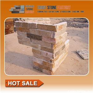 Mixed Color Corner Cladding Stone,Natural Split Corner Stone