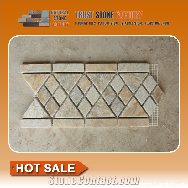Multicolour Mosaic Art Works,Quartzite Mosaic Border,Mosaic Wall Tiles,Floor Mosaic,Mosaic Pattern