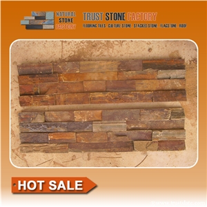 Natural Stone Wall Cladding Rusty Slate Culture Stone