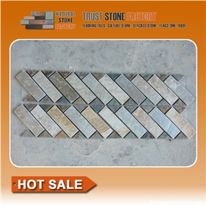 Noce Classic Mosaic Borders, Beige Mosaic Border Lines