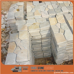 Noce Classic Quartzite Borders, Beige Quartzite Mosaic Borders