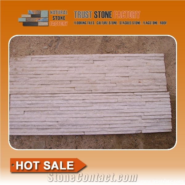 Pure White Quartzite Waterfall Cultured Stone/Snow White Quartzite Stacked Stone/White Stackstone/White Culture Stone/Thin Stone Veneer/Ledge Stone for Wall Cladding/Garden Waterfall/Pool Warterfall