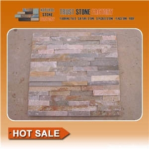 Quartzite Cultured Stone, Grey Culture Stone, Beige Thin Stone Veneer,Natural Surface Stone for Indoor and Outdoor Decoration