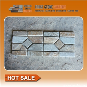Quartzite Mosaic Border Line,Mosaic Molding,Mosaic Trim,Wall Cladding