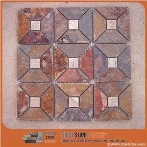 Rusty Brown Quartzite Mosaic Tiles,Tumbled Mosaic Pattern,Wall Mosaic,Floor Mosaic,Interior Decoration,Customized Mosaic Tile,Brown Mosaic Tile for Bathroom&Kitchen&Hotel Decoration Rusty Brown Quartzite Mosaic Tiles,Tumbled Mosaic Pattern,Wall Mosaic,Floor Mosaic,Interior Decoration,Customized Mosaic Tile,Brown Mosaic Tile for Bathroom&Kitchen&Hotel Decoration