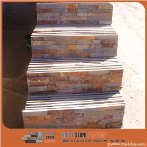Rusty Cultured Stone Veneer Panel,Slate Stone Corner,Ledger Stone Corner, Ledged Stone Siding,Ledge Stone Facade,Ledge Stacked Stone Veneer,Ledge Stone Panels,Ledge Wall Cladding