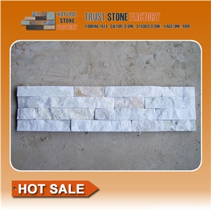 Snow White Quartzite Cultured Stone,Ledge Stone,Veneer, Panel, Stack Stone, Decorative, Wall Cladding