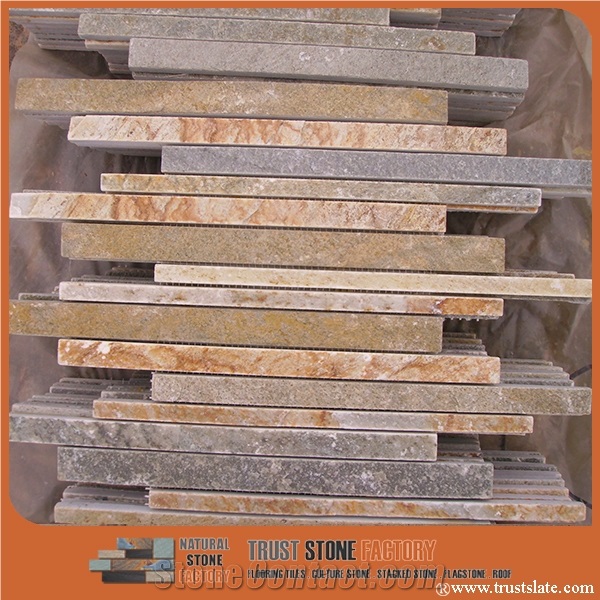 Various Linear Strips Mosaic/Decorative Mosaic/Stone Mosaic/Wall Mosaic/Floor Mosaic/Interior Decoration/Customized Mosaic Tile/Mosaic Tile for Bathroom&Kitchen&Hotel Decoration