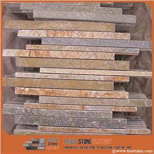 Various Linear Strips Mosaic/Decorative Mosaic/Stone Mosaic/Wall Mosaic/Floor Mosaic/Interior Decoration/Customized Mosaic Tile/Mosaic Tile for Bathroom&Kitchen&Hotel Decoration