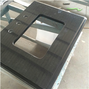 Black Granite Vanity Without Splash,Black Granite Without Undermounts