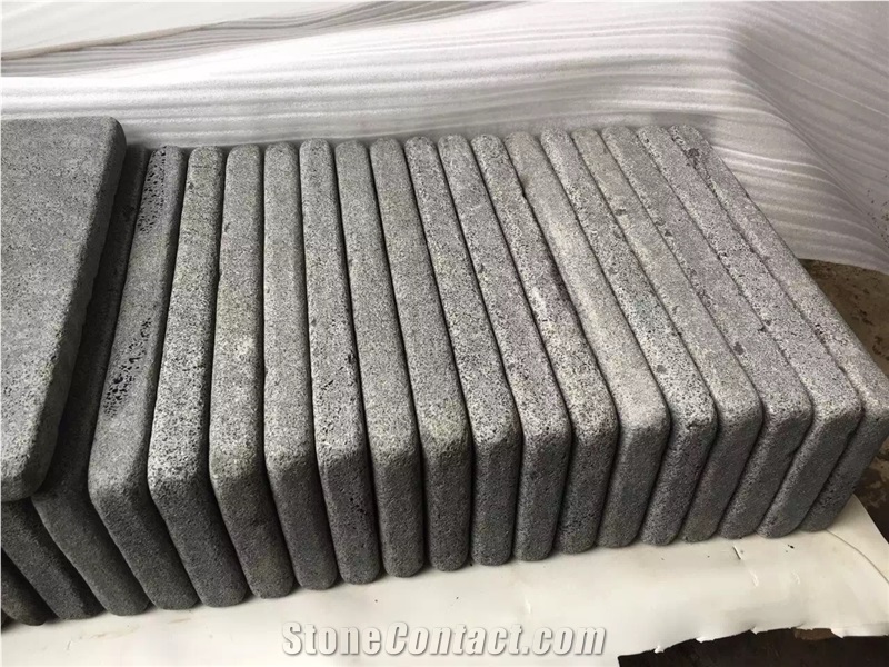 Grey Basalt Tumbled Paver, Courtyard Road Pavers